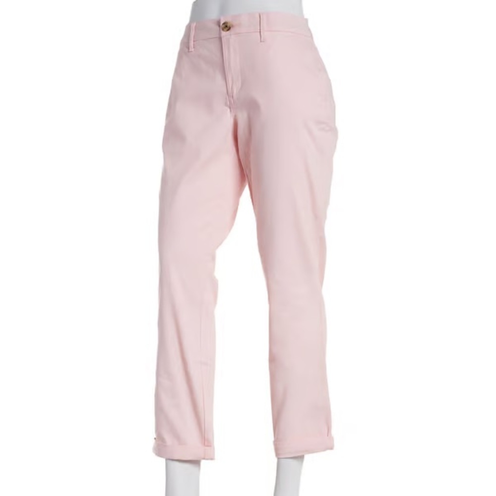 Womens Tommy Hilfiger Hampton Chino Ankle Pants Light Pink